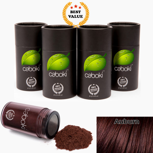 Caboki Hair Fiber, Value Pack 4 (360-Day Supply)  **BEST VALUE**