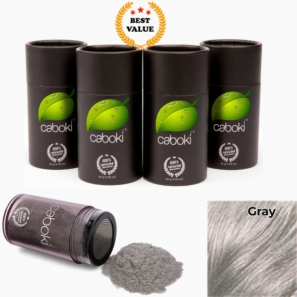 Caboki Hair Fiber, Value Pack 4 (360-Day Supply)  **BEST VALUE**