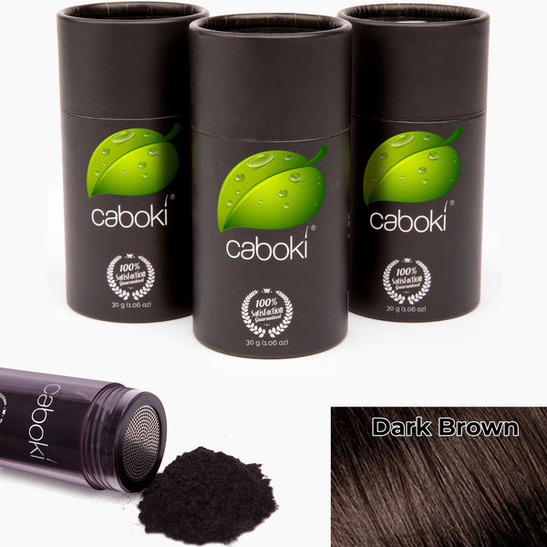 Caboki Hair Fiber, Value Pack 3 (270-Day Supply)